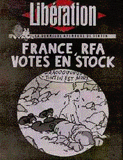 Couverture du «Libération» du 4 mars 1983